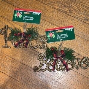 Ornaments . 2 included for price . NWT